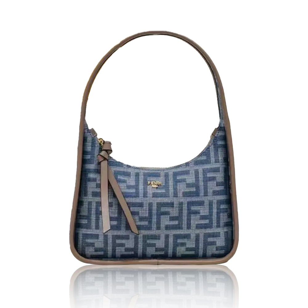 Fendi Fendessence Light blue FF denim fabric bag