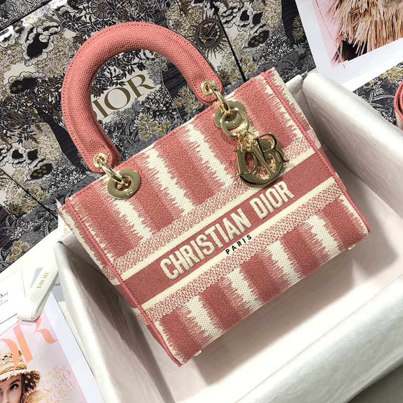 Dior Medium Lady D-Lite Bag 'Lite Pink'