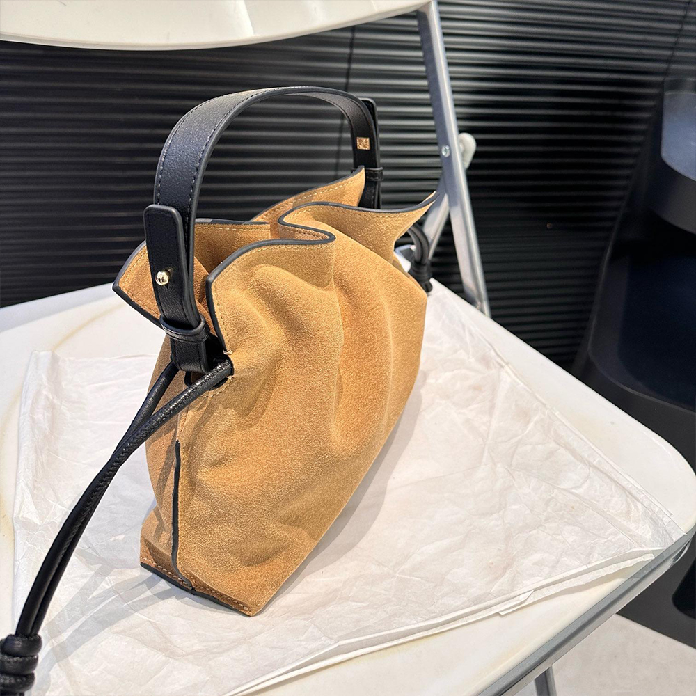 LOEWE Suede Anagram handbag