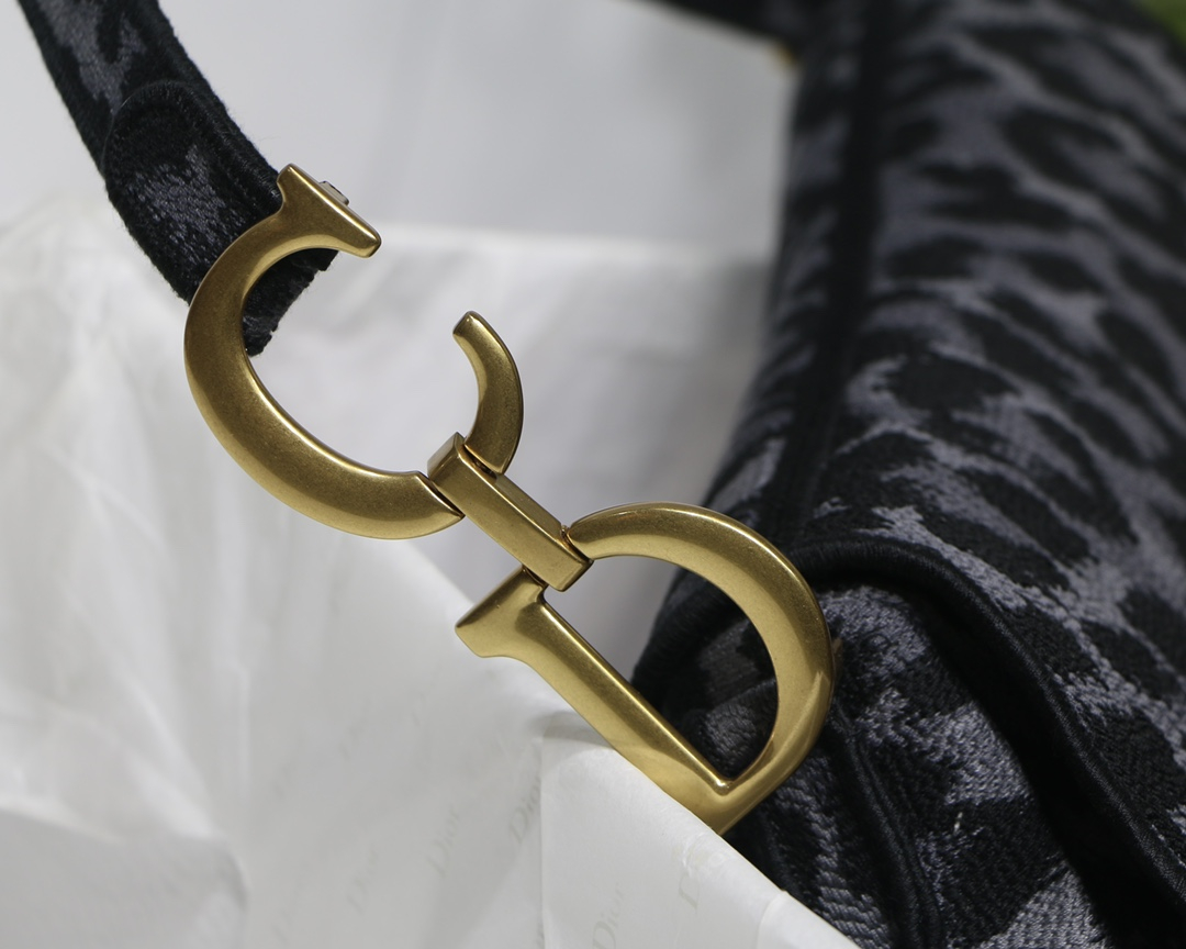 Dior Shoulder Bags SADDLE BAG Gray Mizza Embroidery M0446CRHM_M842