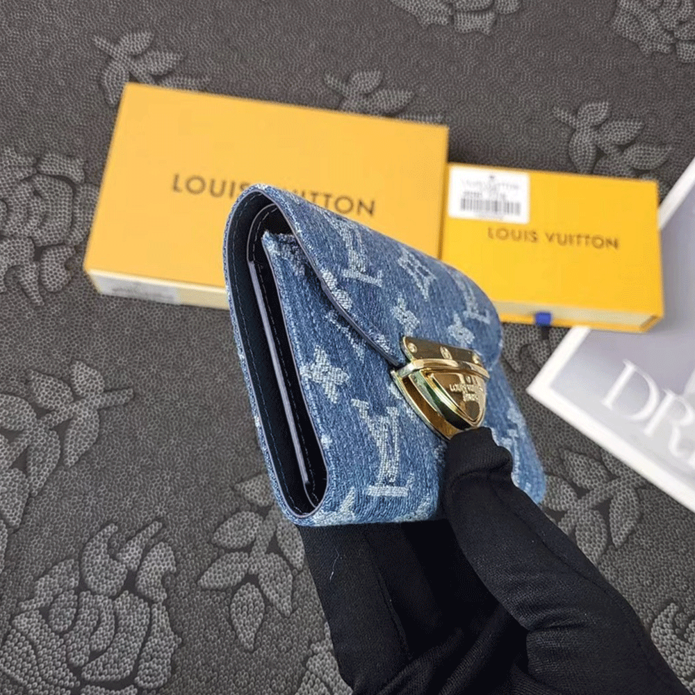 Louis Vuitton LV Monogram Jacquard Denim Money Clip