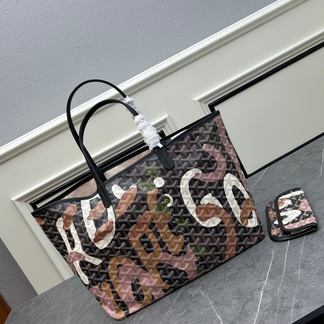 Goyard Saint Louis graffiti Tote handbag shoulder bag