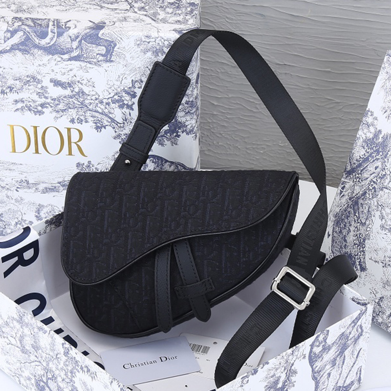 Dior SADDLE Bag Mini Saddle Bag with Original Box