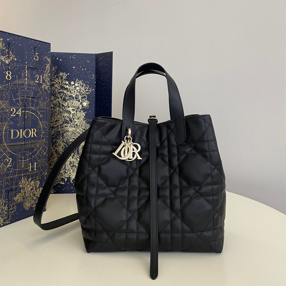 Dior Toujours Rattan pattern Tote Bag