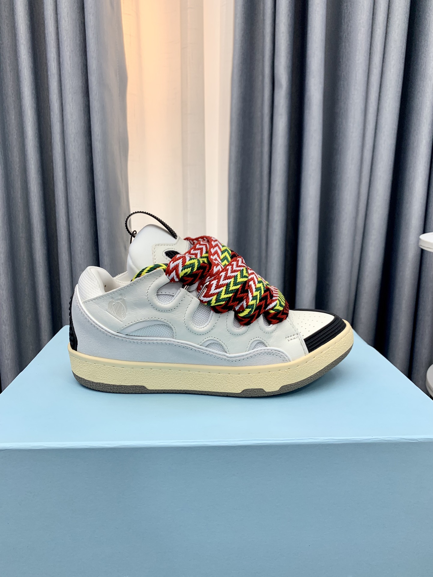 Lanvin LEATHER CURB SNEAKERS