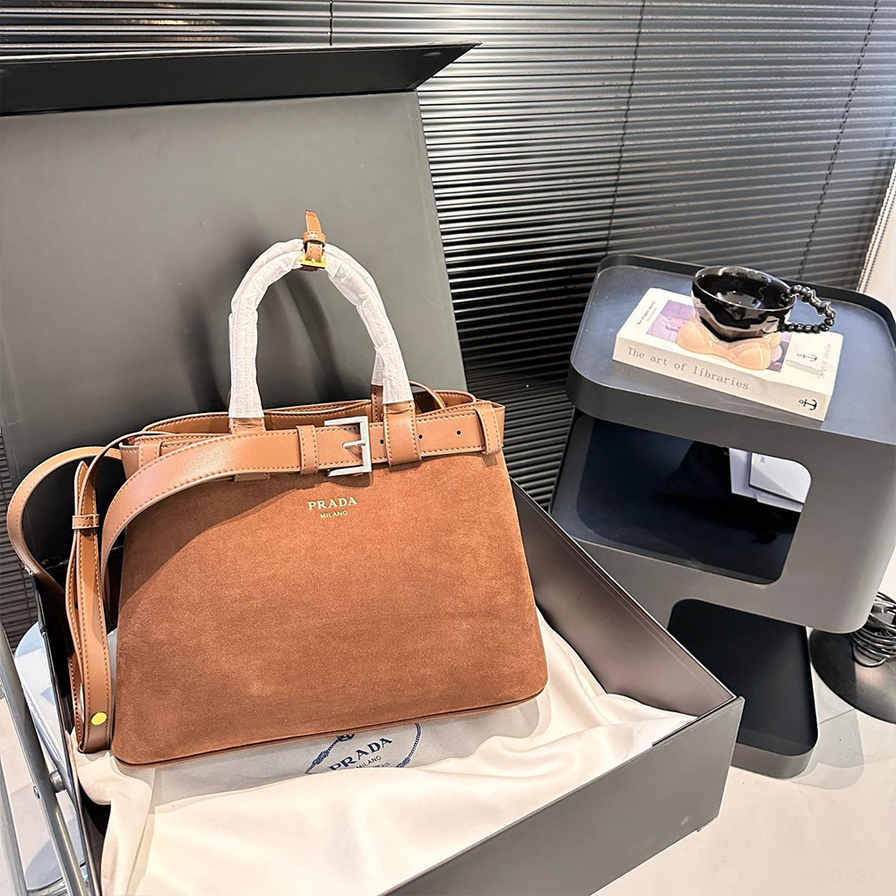 Prada Suede Buckle bag