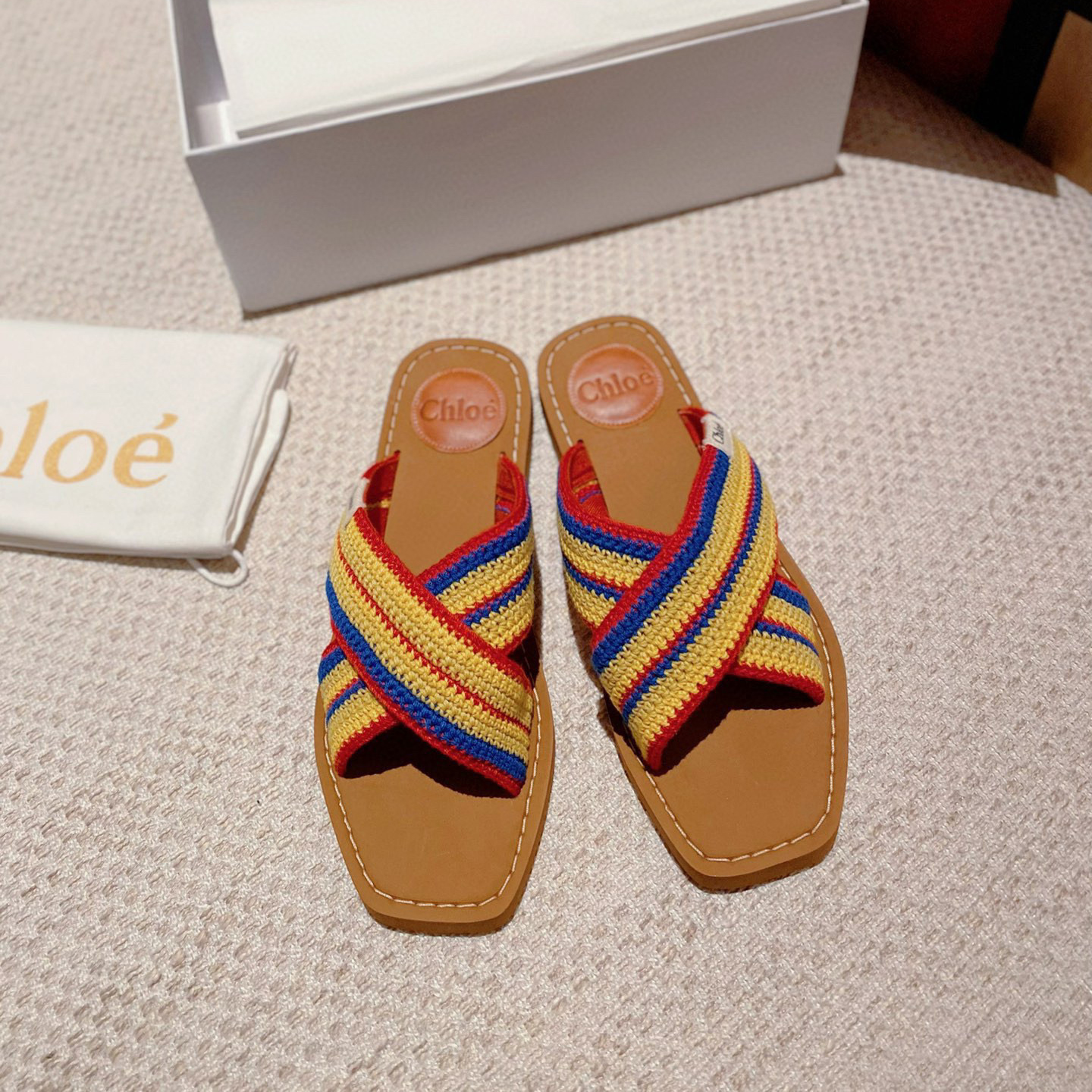 Chloe Woody Polyester Goes With Everything Shoes Sandal