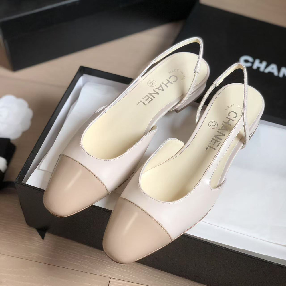 Chanel Slingbacks  Low Heel Sandals