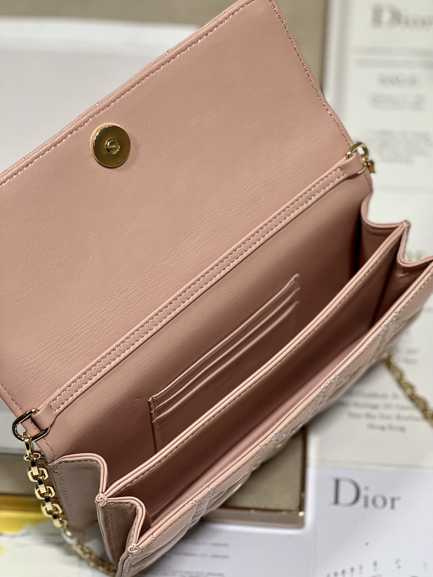 Dior Miss Mini Bag Rose Des Vents Cannage   S0980ONMJ_M49P