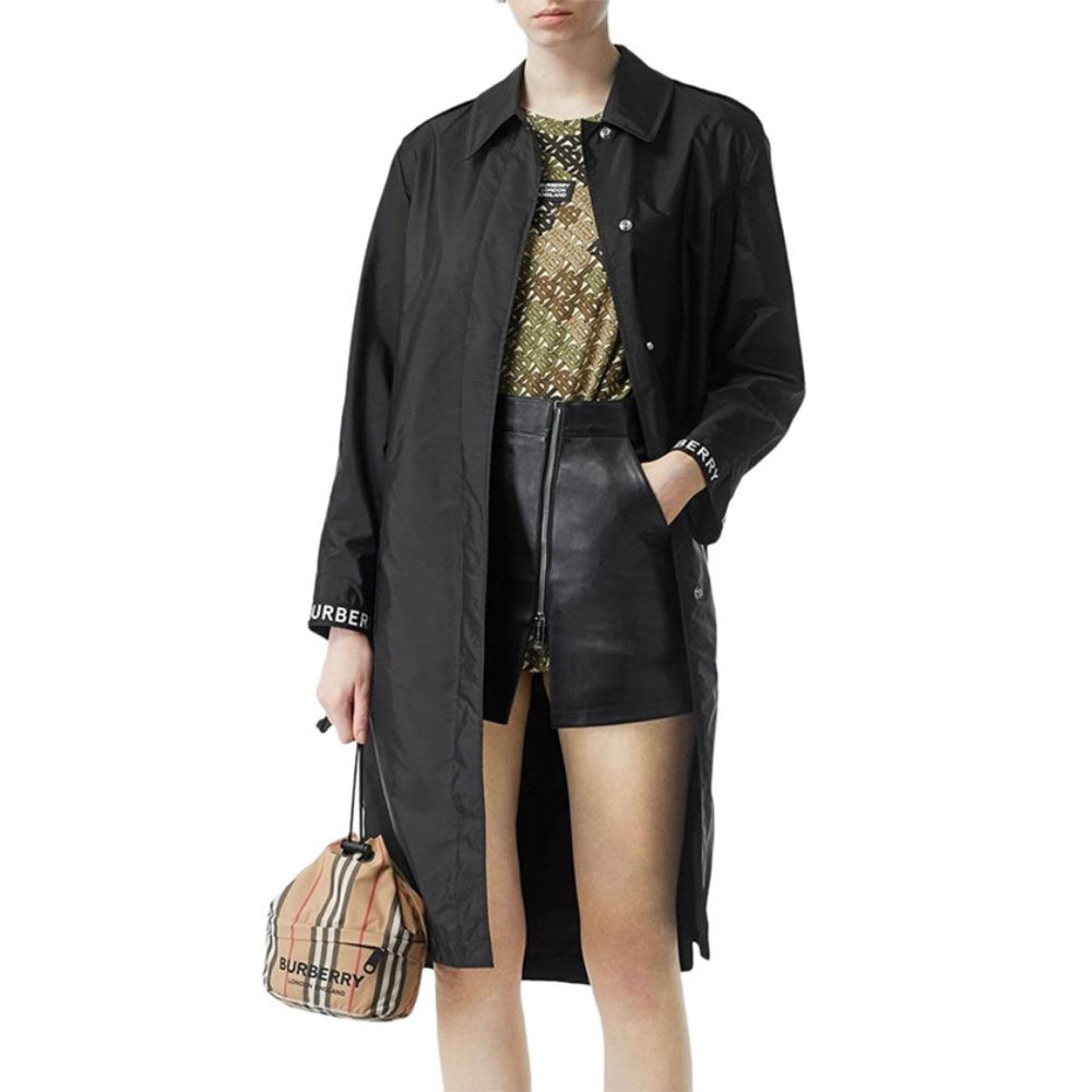 Burberry Striped Drawstring Ba