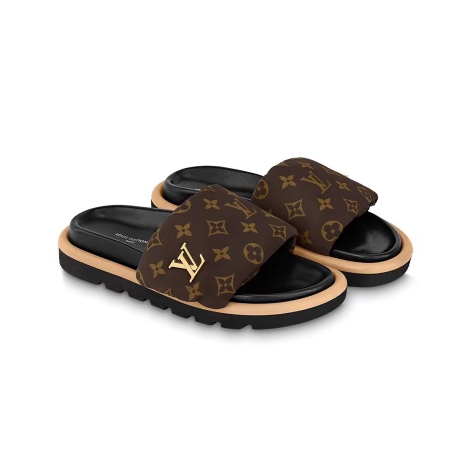 Louis Vuitton LV Pollow Nylon Velcro Slide Sandal