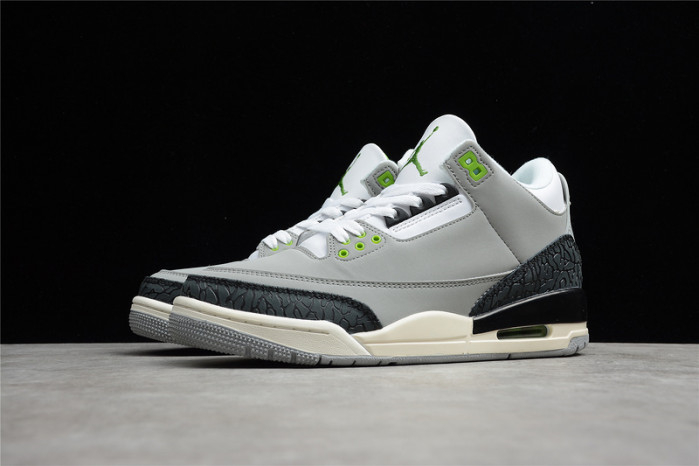 AIR JORDAN 3 RETRO ??CHLOROPHYLL???? 136064 006