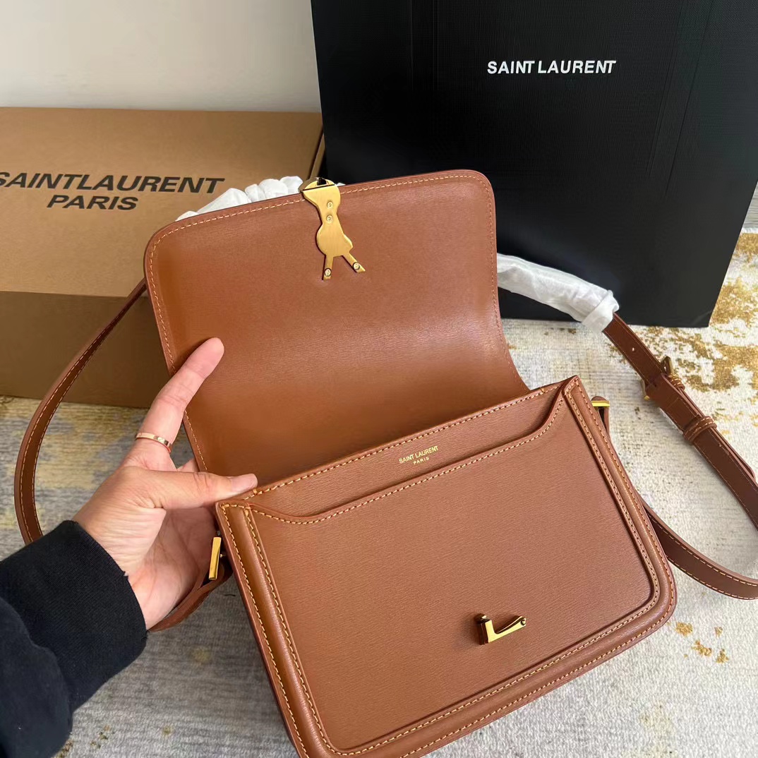 SAINT LAURENT YSL Medium Solferino Satchel