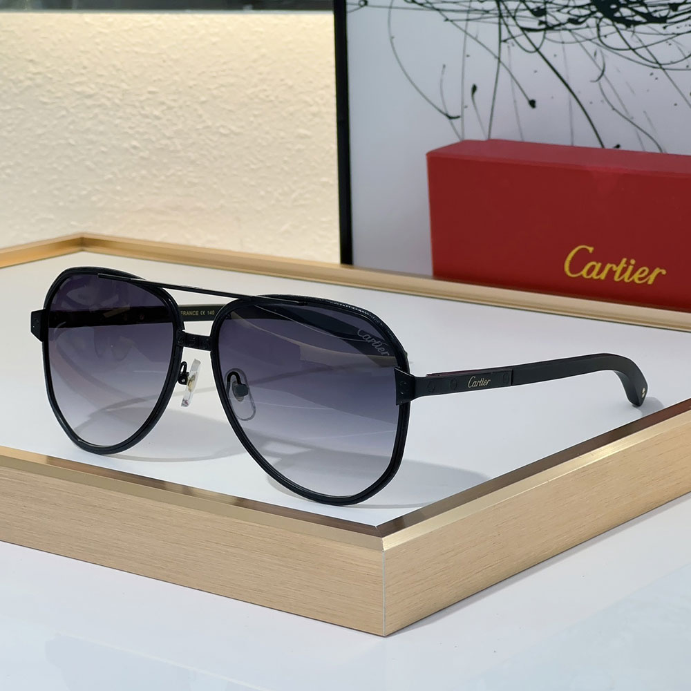 Cartier Aviator Metal Sunglasses