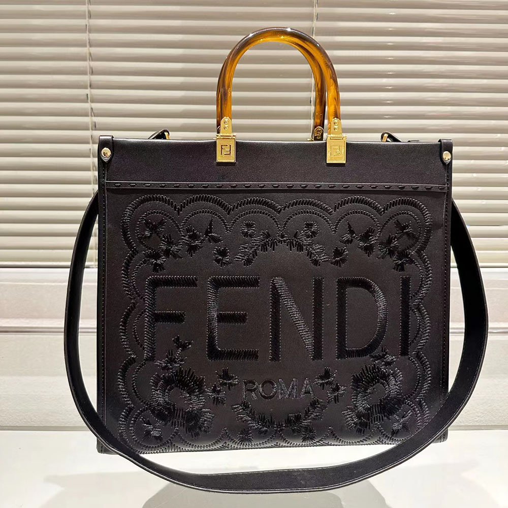 FENDI Sunshine Flower Embroidery Bag Medium
