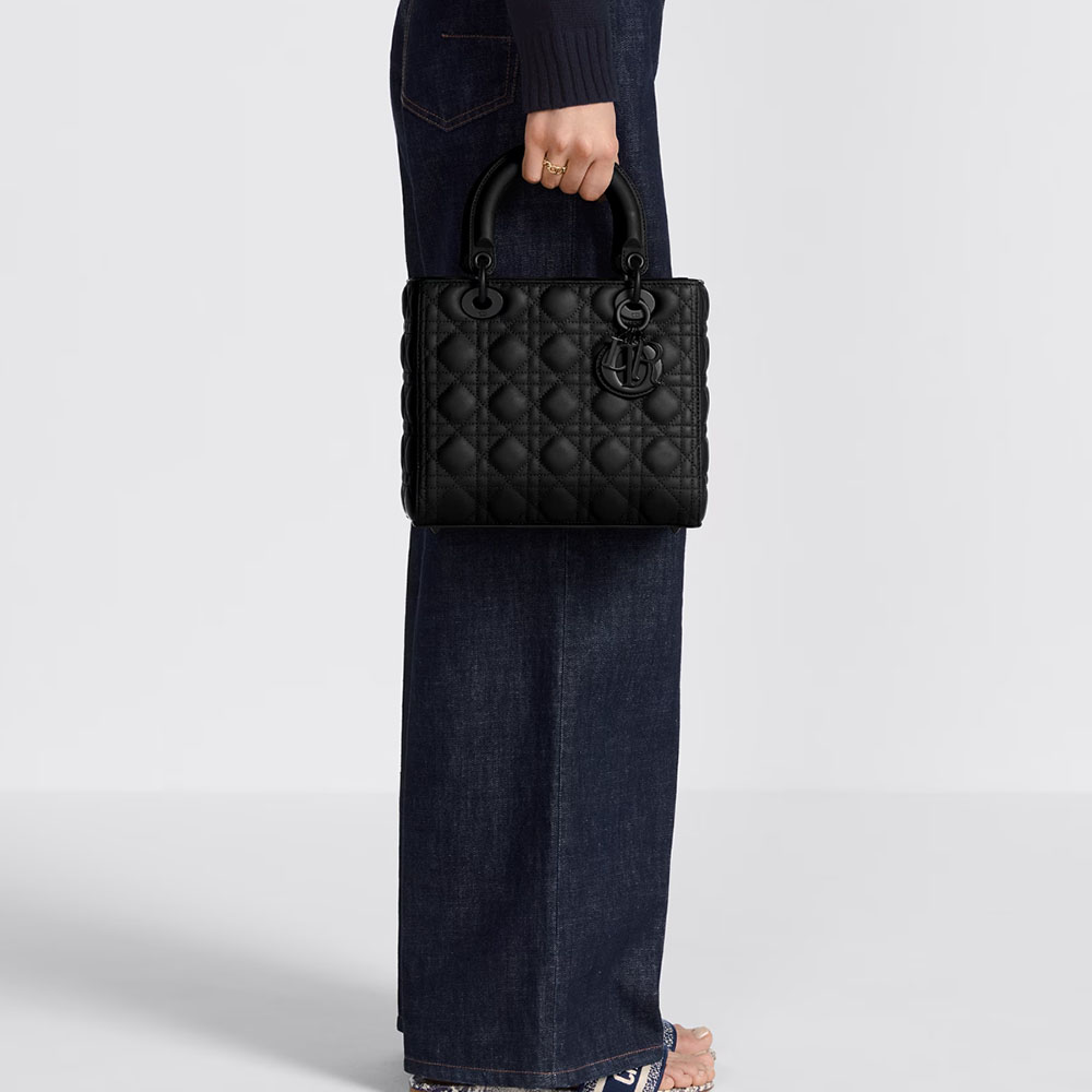 Dior The LADY DIOR Medium Bag-Matte cowhide leather