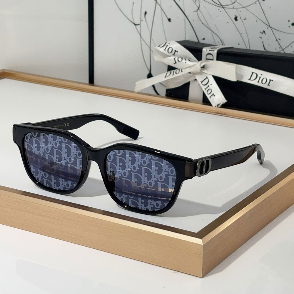 Dior  Mirror leg Logo identification Acetate fibre  sunglasses
