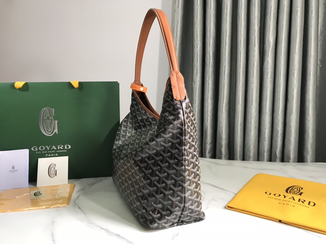 Goyard hobo boheme black tan
