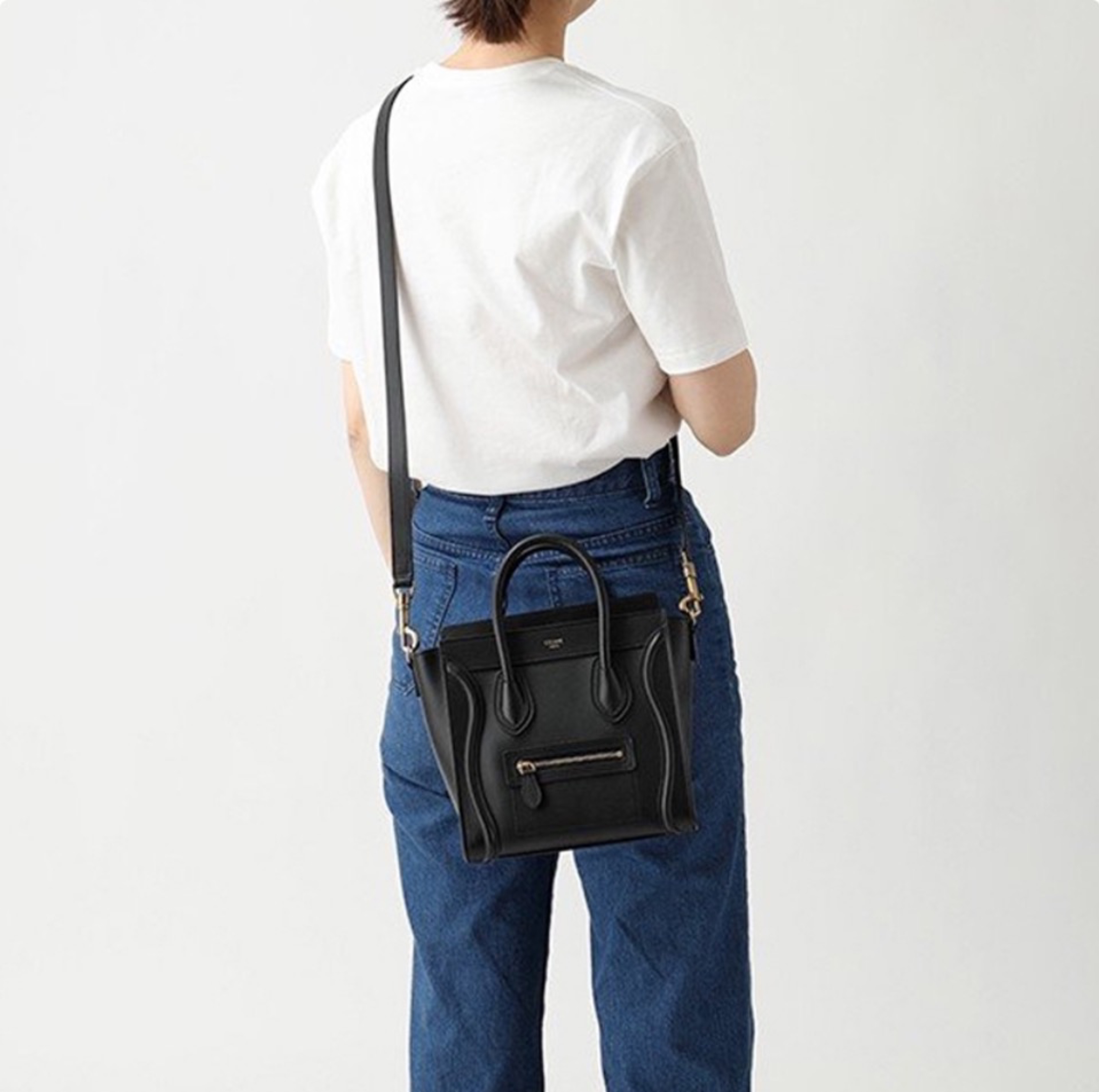 Celine Luggage Smiley leather handbag crossbody bag