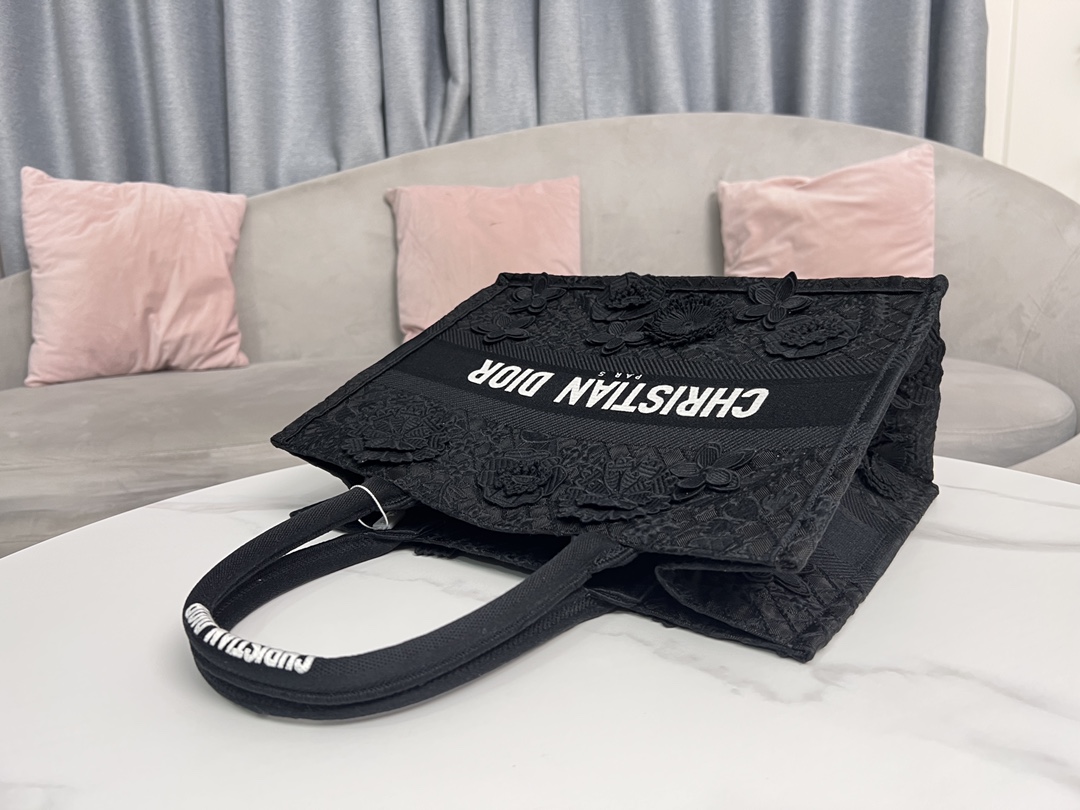 Dior Book Tote Medium D-Lace Macrame M1296ZEAX_M911