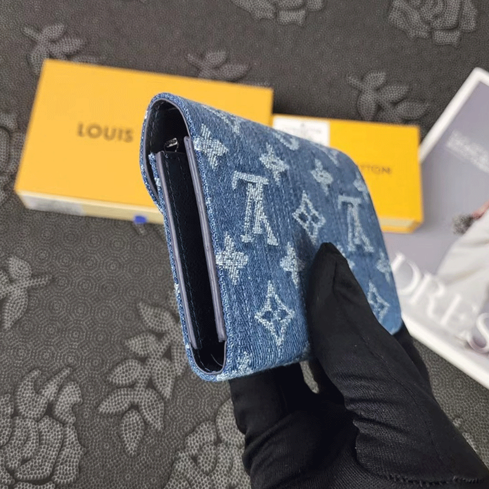 Louis Vuitton LV Monogram Jacquard Denim Money Clip