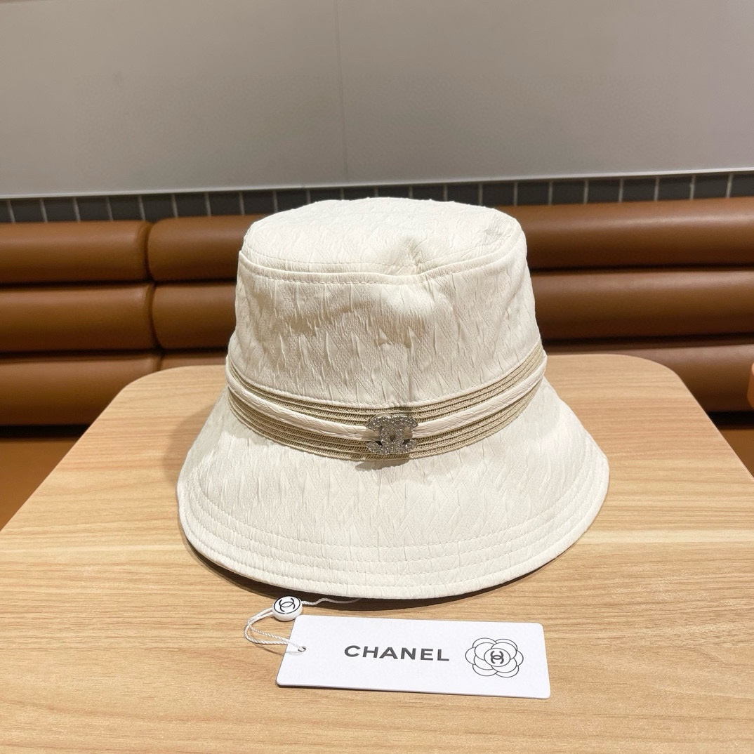 Chanel Shopping Shade Leisure Basin Hat Sunhat