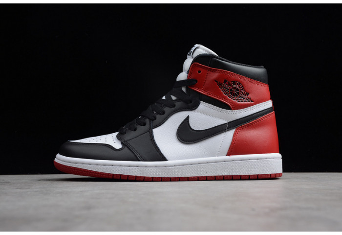 AIR JORDAN 1 High OG Black Toe white/ black-varsity red 555088-125