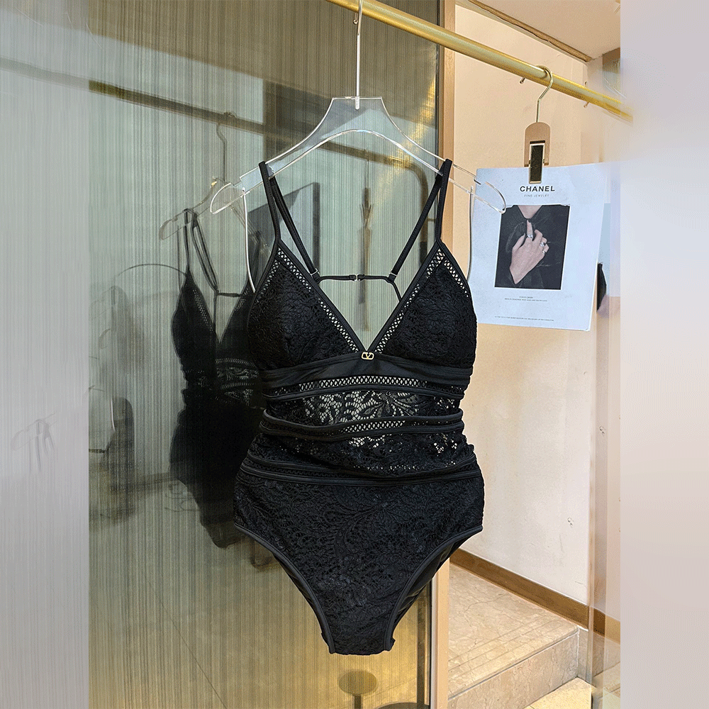 Valentino Lace Cutout One-piece Swimsuit Swimwear