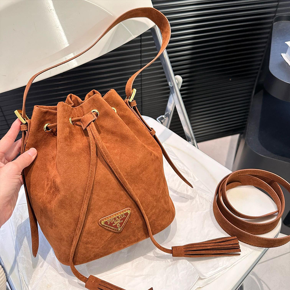 Prada Suede Bucket Bag