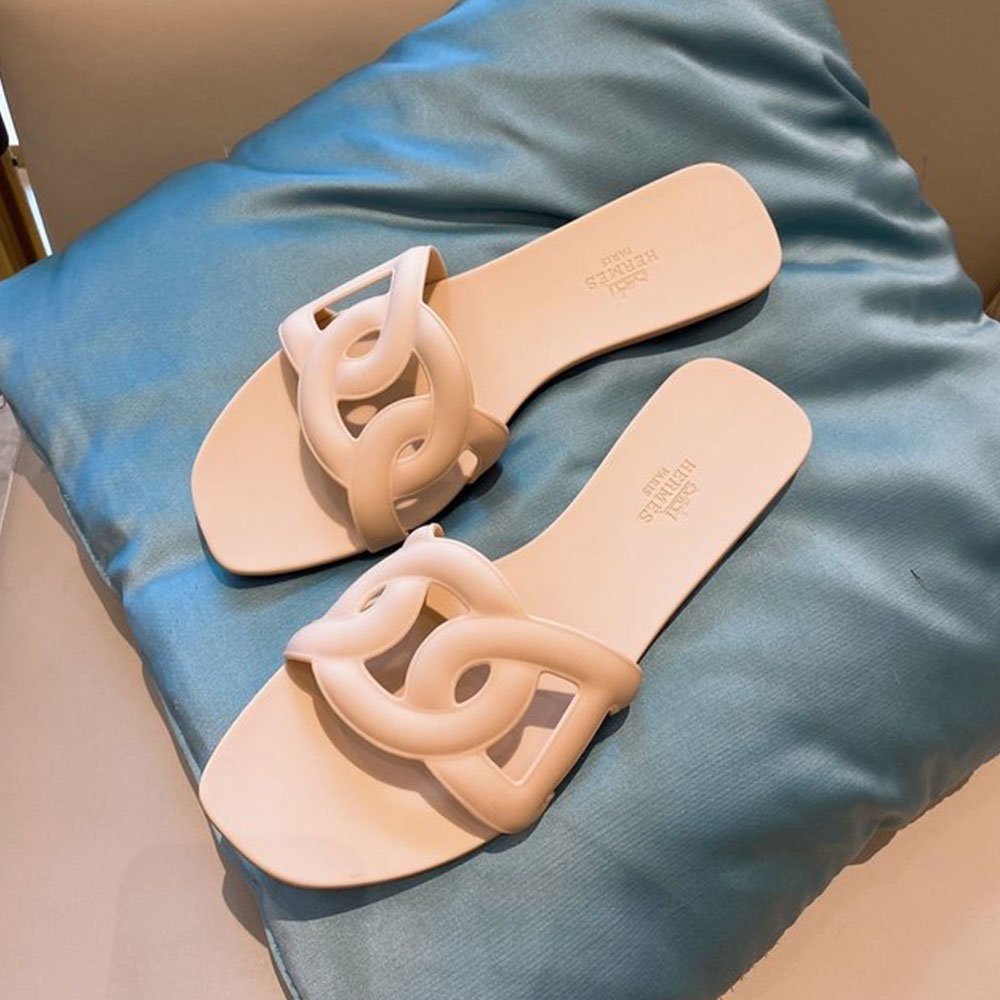 Hermes Shoes Aloha Flat Slippers Slide Sandal