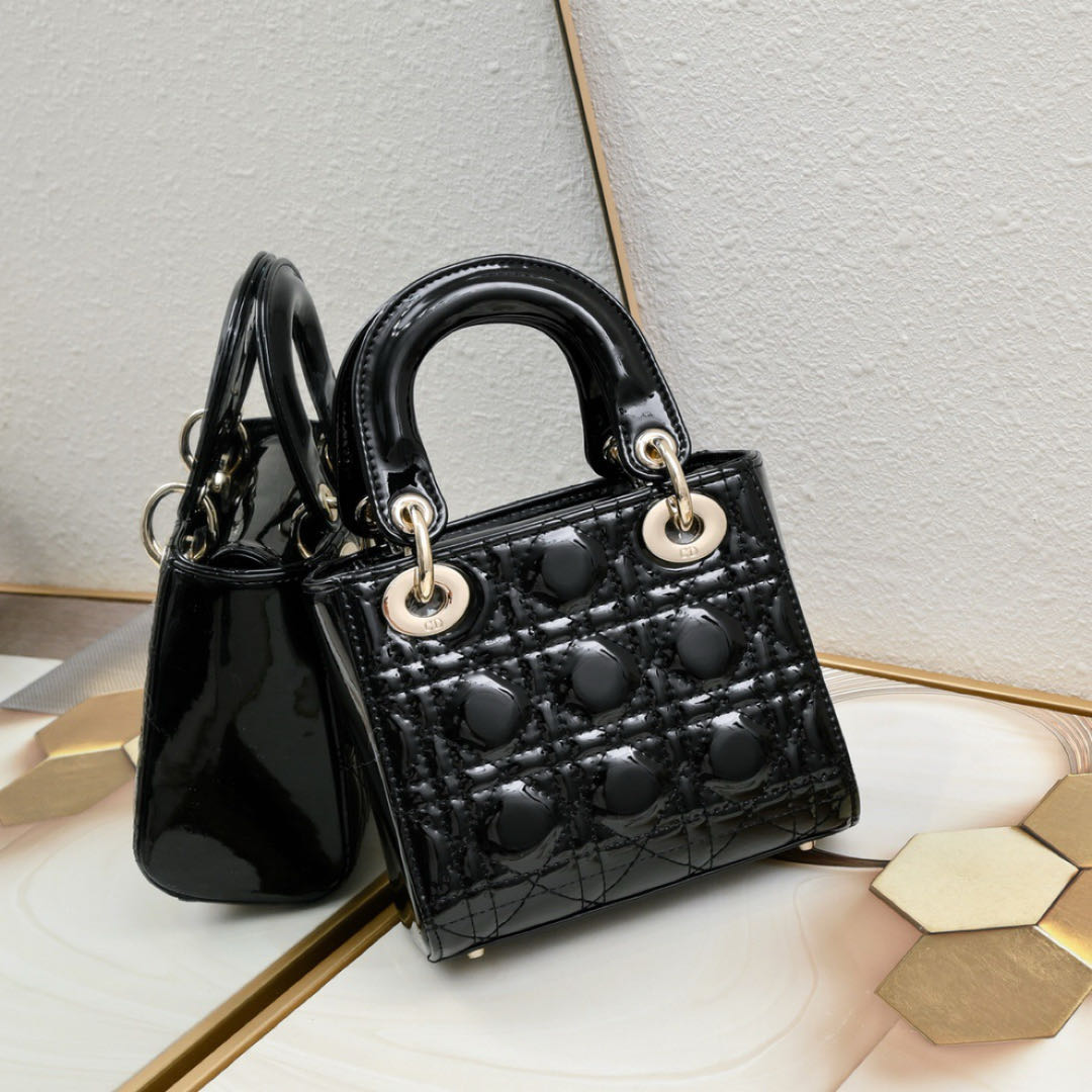 Dior Mini Lady Bag - Lacquered Calfskin