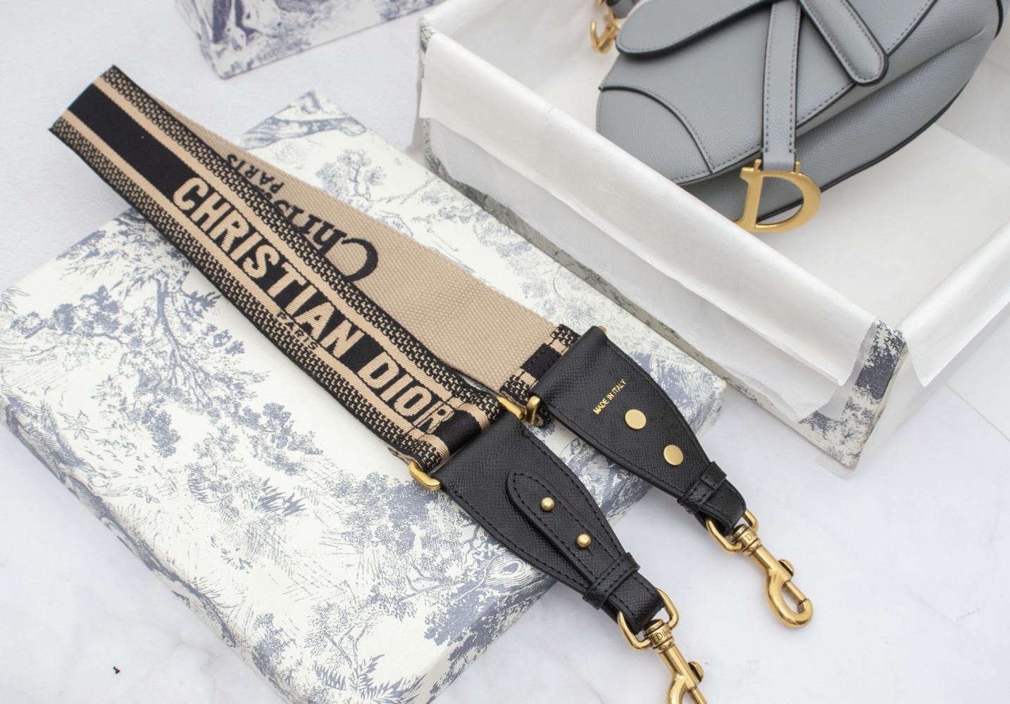 Dior Womens Bags Shoulder Bags MINI SADDLE BAG