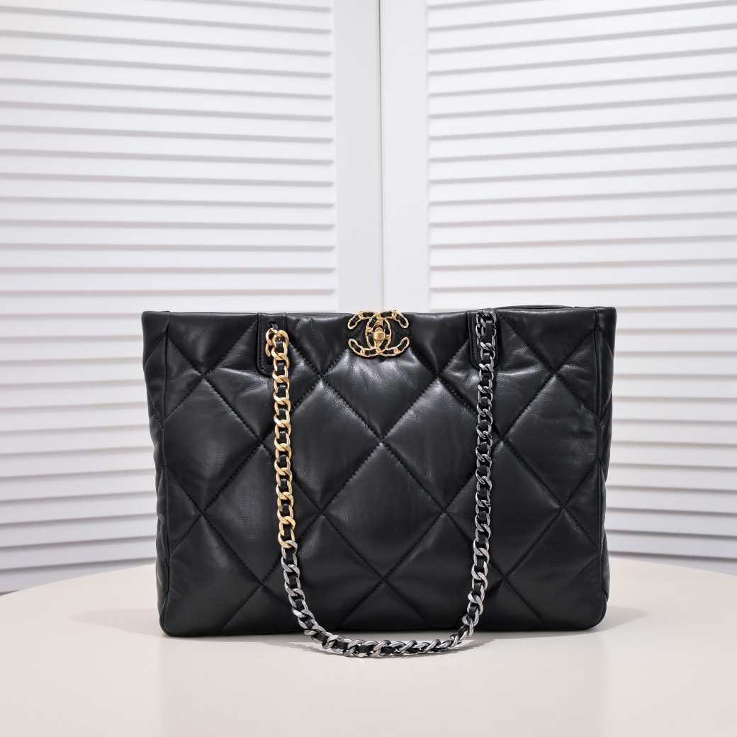 Chanel 19bag Tote Leather Shoulder Crossbody Bag