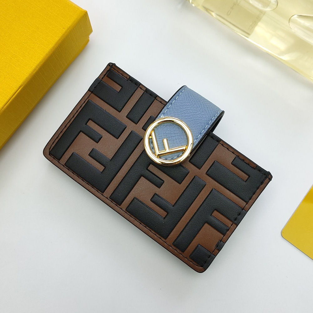 FENDI Embossed Letter Card Holder