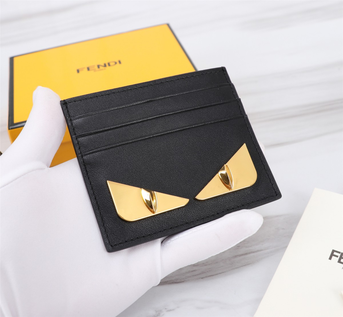 FENDI Leather Card Holder