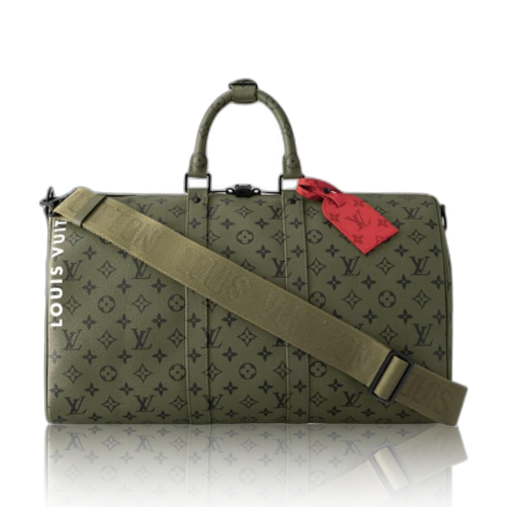Louis Vuitton Military Green Kepall45 Travel Bag
