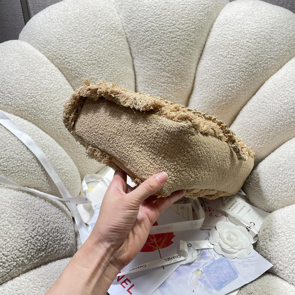 Chanel Large Crochet Flap Shoulder Bag