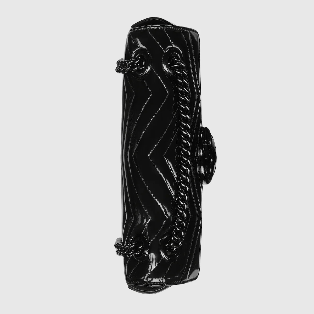 Gucci GG Marmont patent small shoulder bag in patent