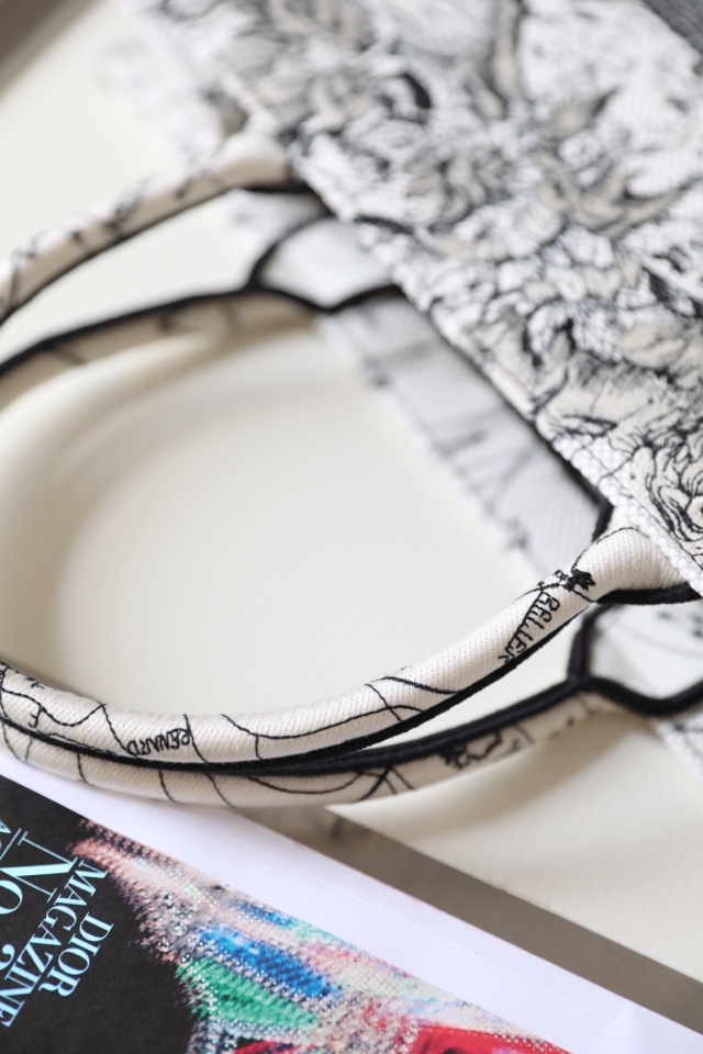 Dior Book Tote Pink Toile De Jouy Embroidery