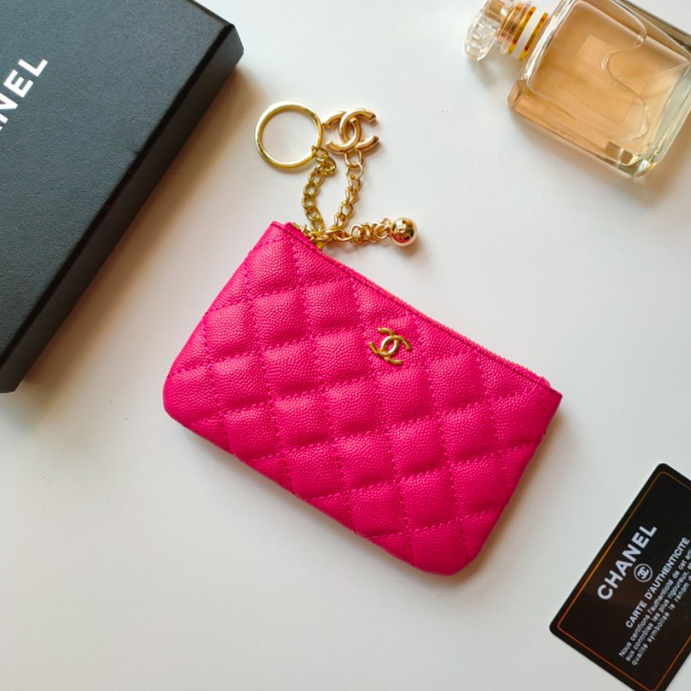 Chanel Pendant Zipper Coin Wallet