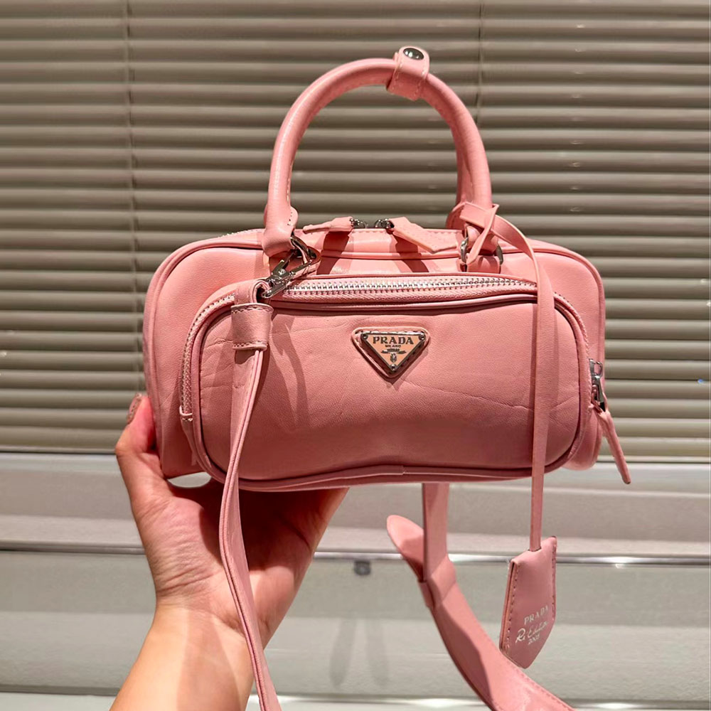 Prada Retro Leather Multi Pocket Handbag