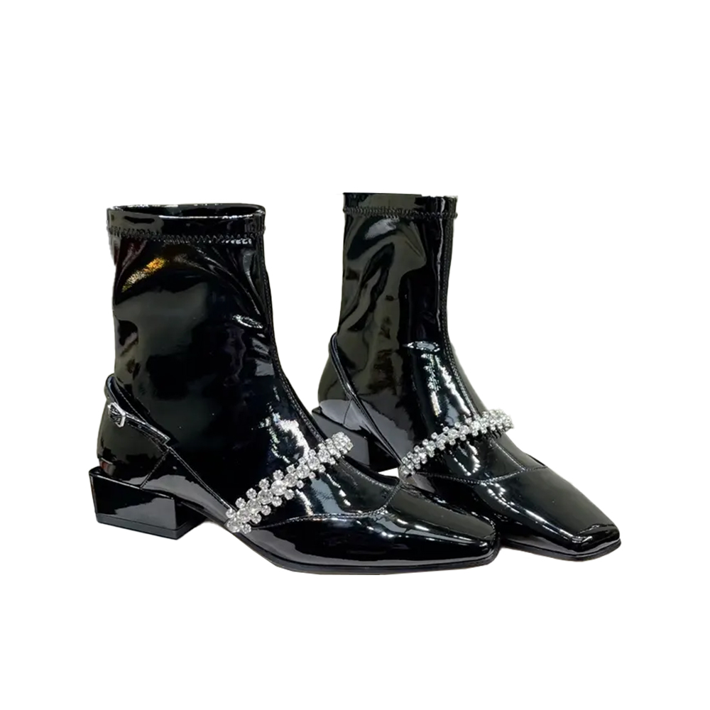 Jimmy Choo Simple High-powered Ankle Boots Slide Sandal