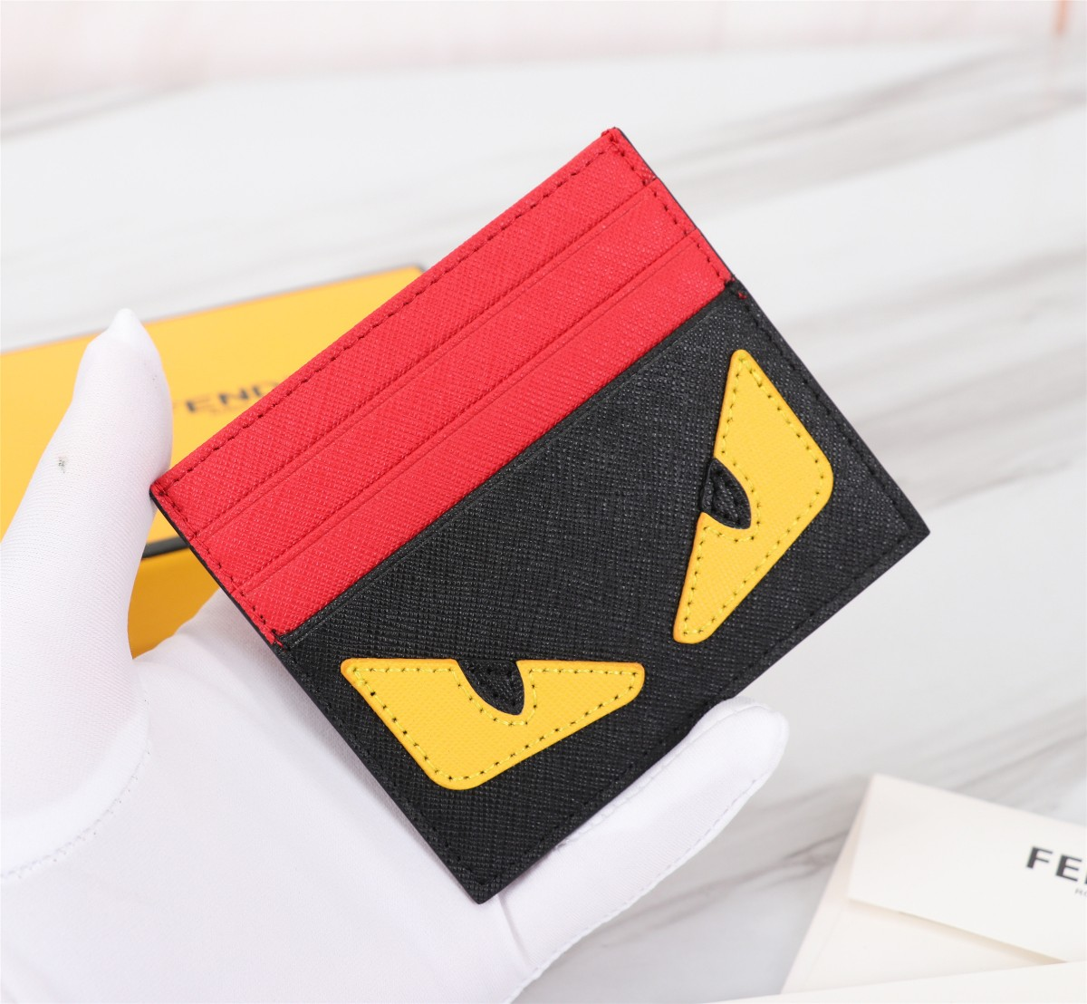 FENDI Leather Card Holder