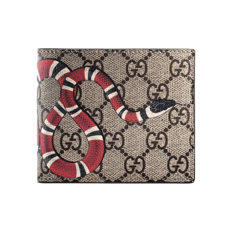 Gucci Unisex GG Supreme Printed Short Wallet