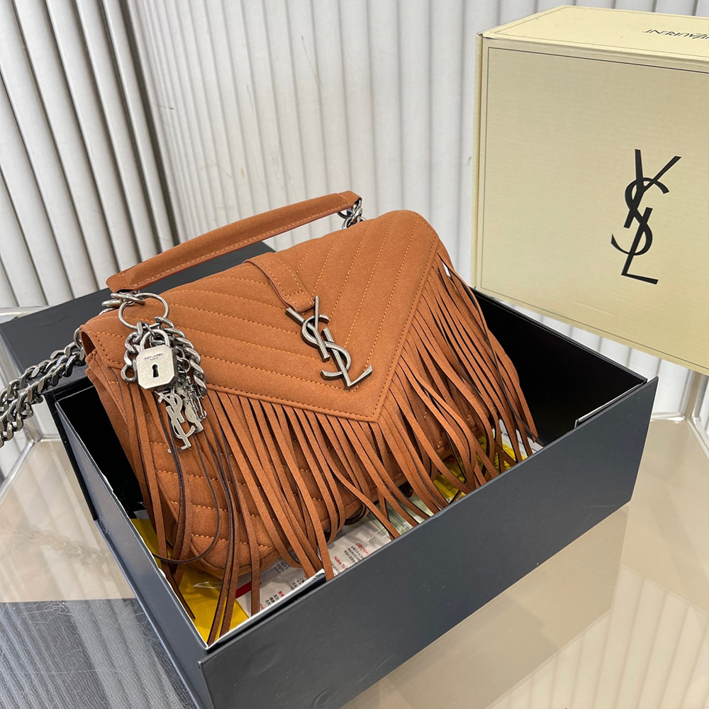 Saint Laurent YSL Monogram Tassel Hand Crossbody Bag