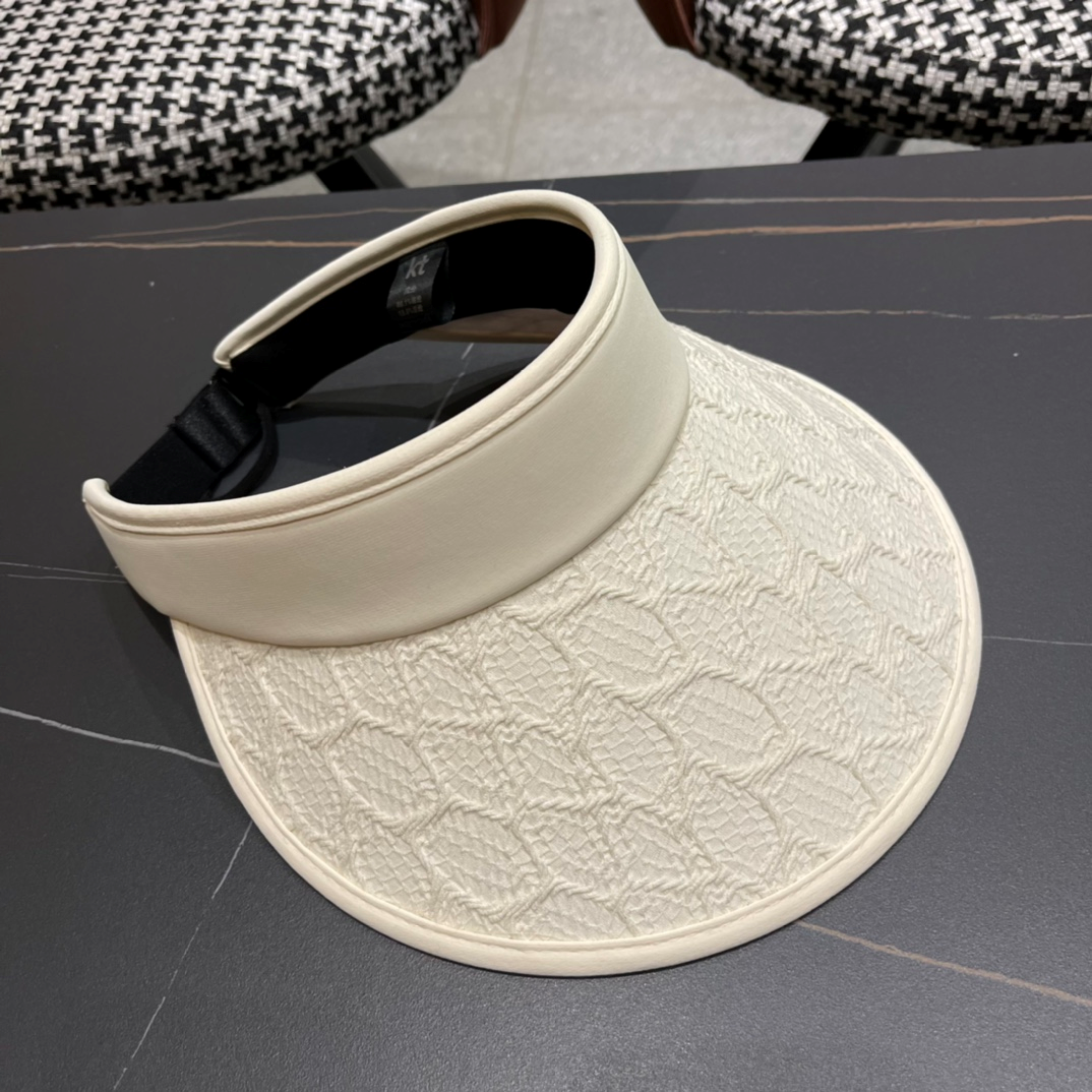 Prada Small Fragrant Wind Shade UV Protection Empty Top Hat  Sunhat