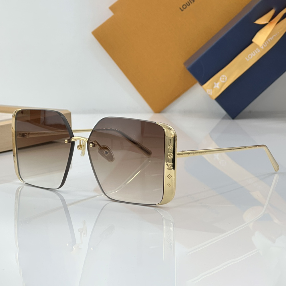 Louis Vuitton LV Lrregular Metal Frame Sunglasses