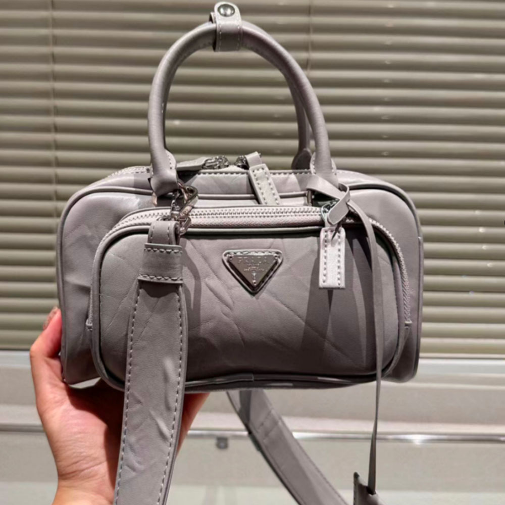 Prada Retro Leather Multi Pocket Handbag