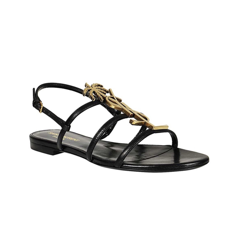 Saint Laurent YSL Open-toe Fashion Goes With Everything Slide Sandal