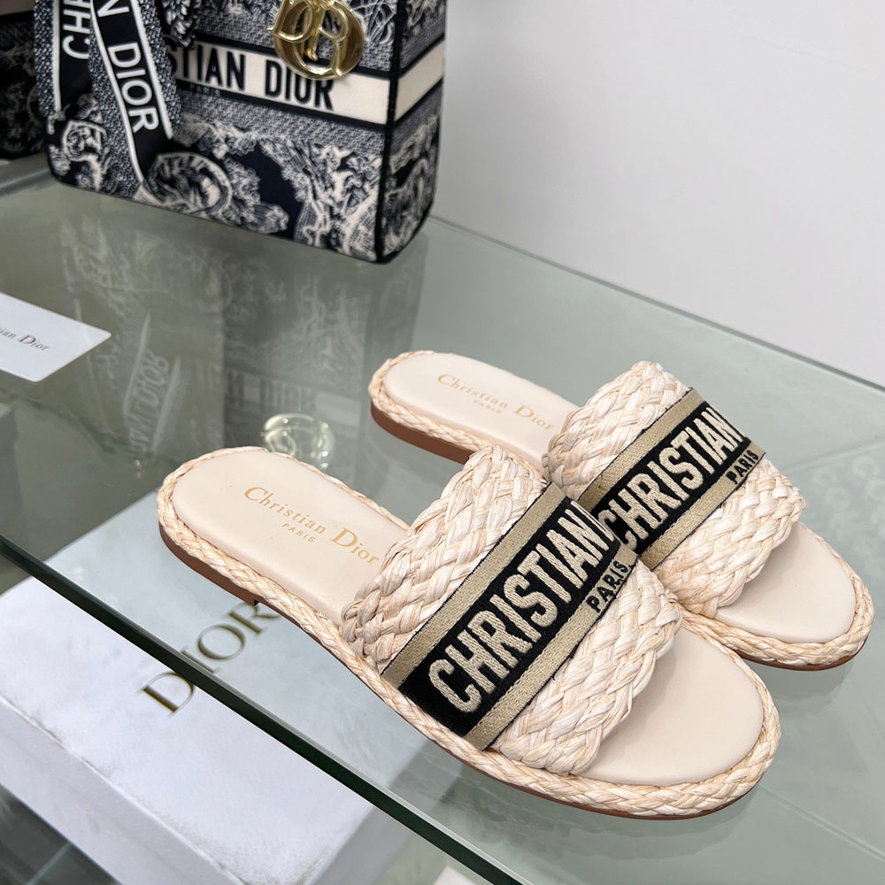 Dior  knit Word Comfortable Fashion Flip-flops  Slide Sandal